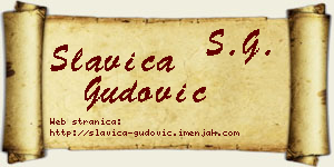 Slavica Gudović vizit kartica